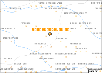 map of San Pedro de la Viña