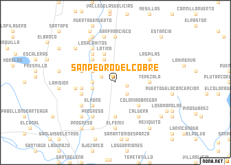 map of San Pedro del Cobre