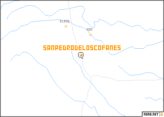 map of San Pedro de los Cofanes