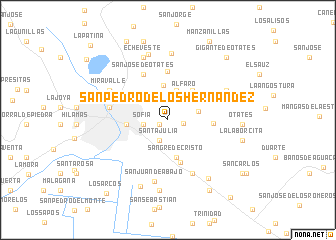 map of San Pedro de los Hernández