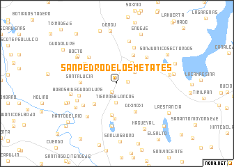 map of San Pedro de los Metates