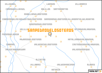 map of San Pedro de los Oteros