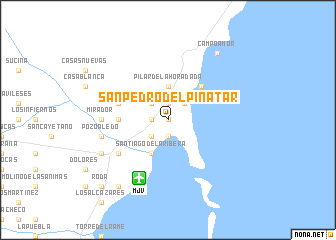 map of San Pedro del Pinatar