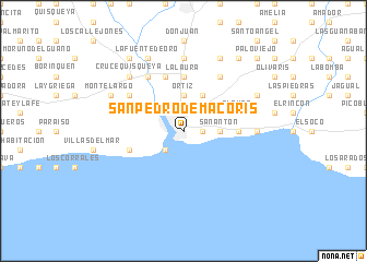 map of San Pedro de Macorís