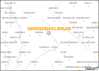 map of San Pedro de Vilamajor