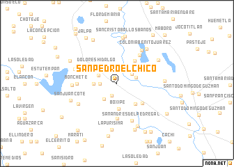 map of San Pedro El Chico