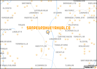map of San Pedro Hueyahualco
