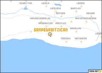 map of San Pedro Itzicán