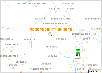 map of San Pedro Ixtlahuaca