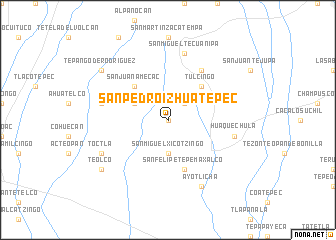 map of San Pedro Izhuatepec