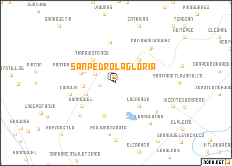 map of San Pedro La Gloria