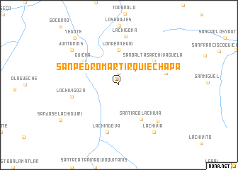 map of San Pedro Mártir Quiechapa