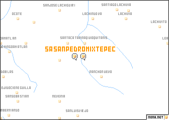 map of San Pedro Mixtepec