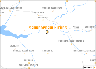map of San Pedro Palmiches