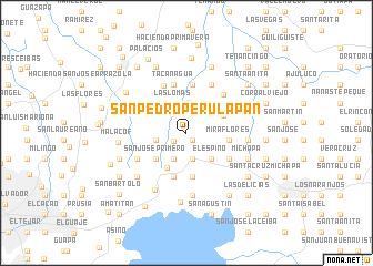 map of San Pedro Perulapán