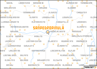 map of San Pedro Pinula