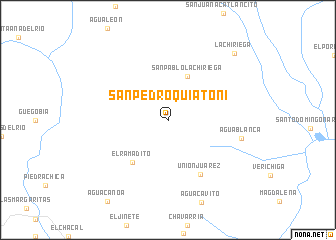 map of San Pedro Quiatoni