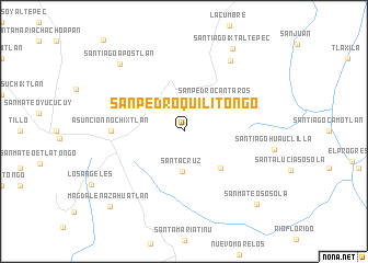 map of San Pedro Quilitongo