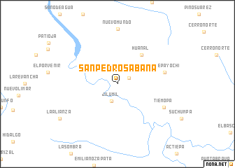 map of San Pedro Sabana