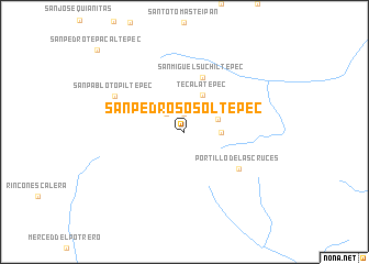 map of San Pedro Sosoltepec