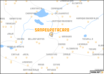 map of San Pedro Tácaro