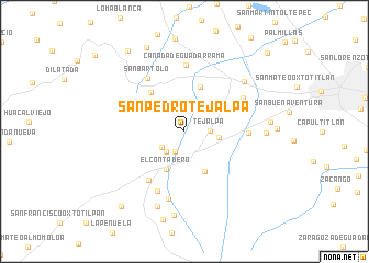 map of San Pedro Tejalpa