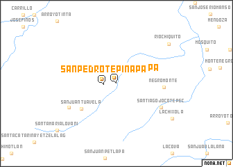 map of San Pedro Tepinapa