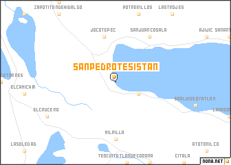 map of San Pedro Tesistán