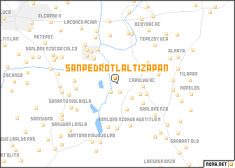 map of San Pedro Tlaltizapan