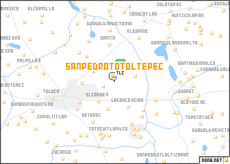 map of San Pedro Totoltepec