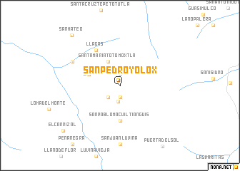 map of San Pedro Yólox