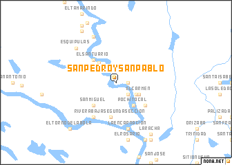 map of San Pedro y San Pablo