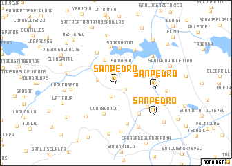 map of San Pedro