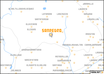 map of San Pedro