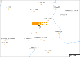 map of San Pedro