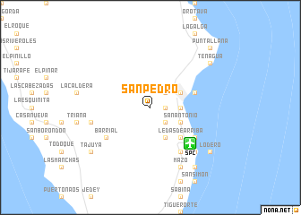 map of San Pedro