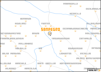 map of San Pedro