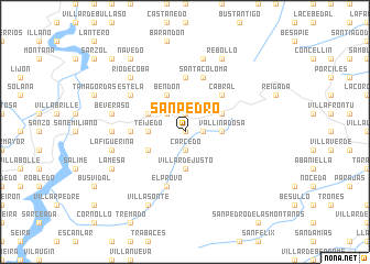 map of San Pedro