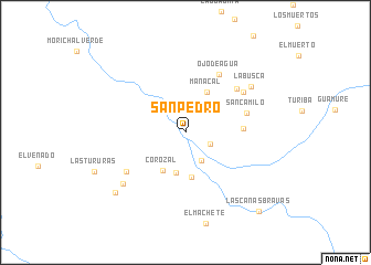 map of San Pedro