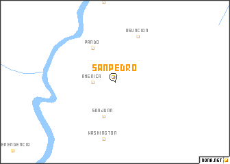 map of San Pedro