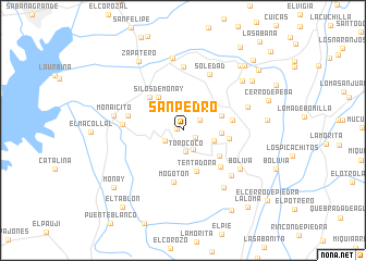 map of San Pedro