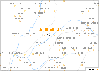 map of San Pedro