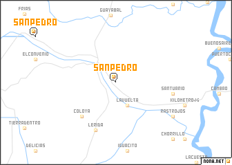 map of San Pedro