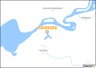 map of San Pedro