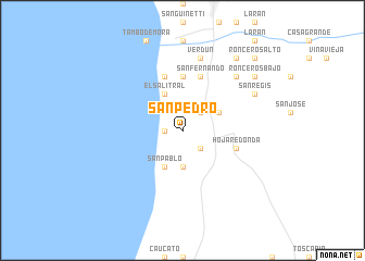 map of San Pedro