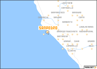 map of San Pedro