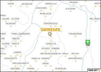 map of San Pedro