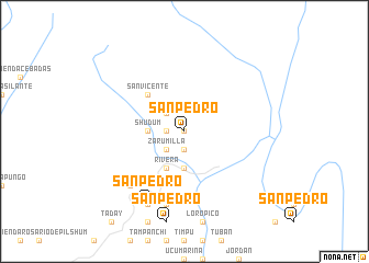 map of San Pedro
