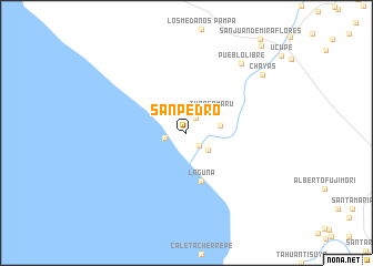 map of San Pedro