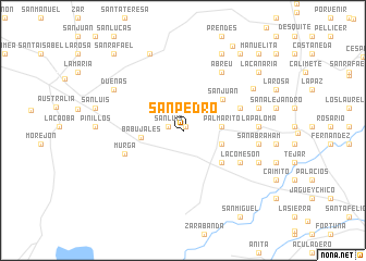 map of San Pedro